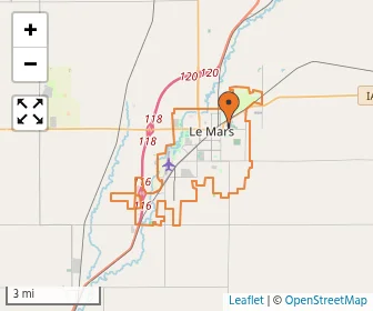 Area schools map